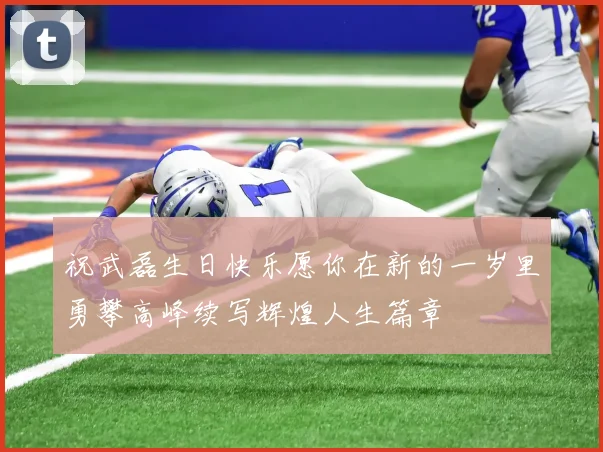 祝武磊生日快乐愿你在新的一岁里勇攀高峰续写辉煌人生篇章